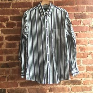 J. Crew Vertical Stripe Button Down Shirt Size Medium
